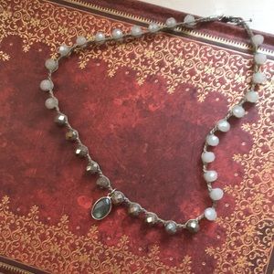 Smoky crystal necklace